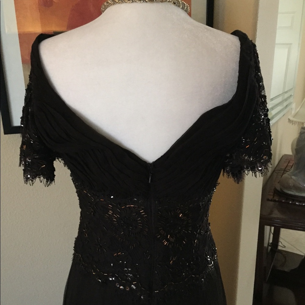 Tadashi Shoji Chocolate Brown Evening Gown - Picture 6 of 10